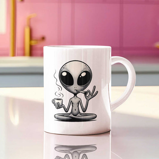 Grey Alien Mug IV