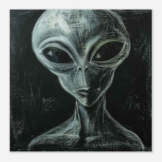 Grey Alien Matte Poster